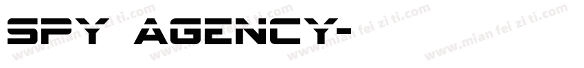 spy agency字体转换